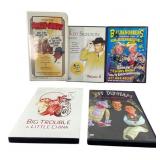 Mixed Lot of Comedy DVDs & Audio Cassettes