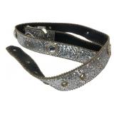 Elite Glitter Rhinestone Belt Size M
