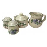 Pfaltzgraff Ceramic Creamer, Sugar & Shaker Set