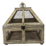 Rustic Wood & Chicken Wire Decorative Box