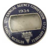 Auto-Owners Insurance 1934 Convention Pin Badge