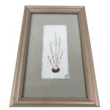 Framed Pressed Botanical Art Signed 2003