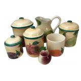 Hand-Painted Fruit Ceramic Kitchen Set