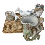 Mixed Lot Porcelain Cherubs & Miniatures