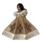 15" Doll in Handmade Plastic Canvas Dress