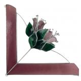 3D Floral Stained Glass Corner Accent