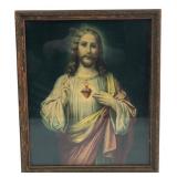 Framed Sacred Heart of Jesus Print