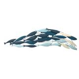 Place & Time Metal School of Fish Wall Decor