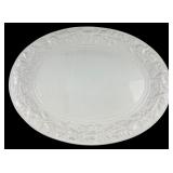 Sanor Ceramica White Embossed Fruit Oval Platter