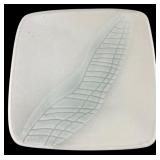 Italian Glazed Ceramic Square Platter