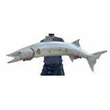 50 Inch Painted Barracuda Fish Wall Mount