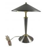 Mid-Century Style Brushed Metal Table Lamp