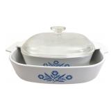 CorningWare Blue Cornflower Casserole Dish Set