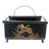 Painted Metal Pheasant Magazine Rack