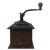 Cast Iron & Wood Coffee Mill Grinder