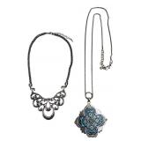 Brighton Enameled Pendant & Fashion Necklace