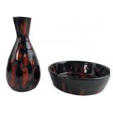 Everett Studio Pottery Vase and Bowl Set