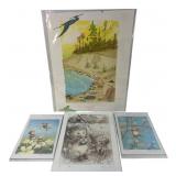 3 Petra Brown Signed Art Prints & Calendar