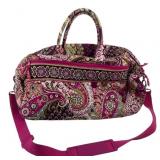 Vera Bradley Quilted Paisley Duffel Bag 20x12