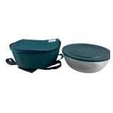 Pyrex Portables 4.5 Qt Bowl Lid & Case 11" Dia