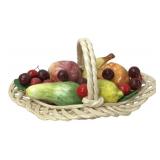 Bassano Italy Ceramic Fruit Basket Centerpiece