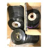 Box Lot of 45 RPM Vinyl Records