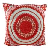 Lush Dï¿½cor Embroidered Medallion Pillow 18x18