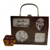 Caro-Nan Wooden Photo Handbag Box Purse