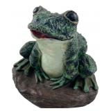 VTG 1992 Heavy Cast Resin Frog On Rock