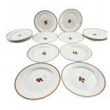 15 Johnson Bros Tea Leaf Ironstone Plates