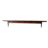 Wood Wall Shelf with Rubbermaid Metal Brackets