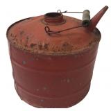 Vintage Red Metal Fuel Can