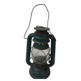 Chinese Green Metal Hurricane Lantern