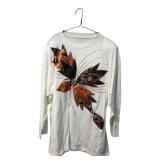 Applique Leaf Long Sleeve T-Shirt