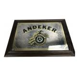 Pabst Andeker Beer Framed Bar Mirror