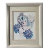 Maud Humphrey Framed Girl & Dove Print