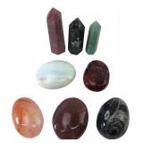 Mixed Lot Polished Crystal Towers & Palm Stones