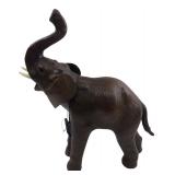 Classic Treasures Leather Wrapped Elephant
