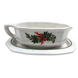 Pfaltzgraff Holiday Gravy Boat & Underplate