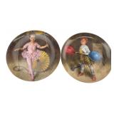 Knowles McClelland Circus Plates Pair
