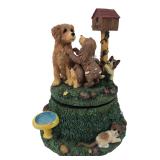 Lou Rankin Lazy Summer Dog Music Box 7x7
