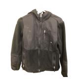 Free Country Black Hooded Fleece Jacket Sz M