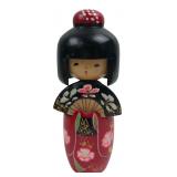 Signed Wooden Japanese Sosaku Kokeshi Doll