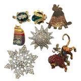 VTG Laurel Burch & Sarah Coventry Brooch Lot of 7