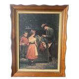Framed Knife Grinder Genre Artwork