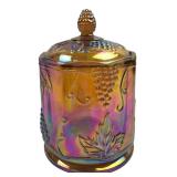 VTG Indiana Glass Harvest Grape Biscuit Jar