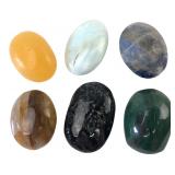 Polished Gemstone Crystal Palm Touchstones