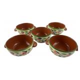 Giftco Ceramic Handled Soup Bowls Set of 5