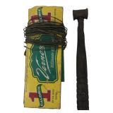 Vintage 10.5ï¿½ Brass Mallet & Coated Wire