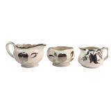 Lancaster & Sandland Silver Lustre Cream & Sugar